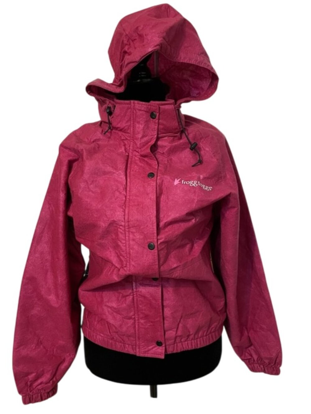 Frogg Toggs Pro Action Rain Jacket Women’s M Pink Waterproof Hooded PA63522-15